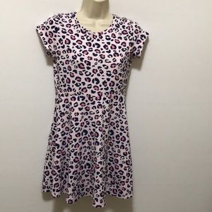 Cat and Jack size L Pink leopard print dress